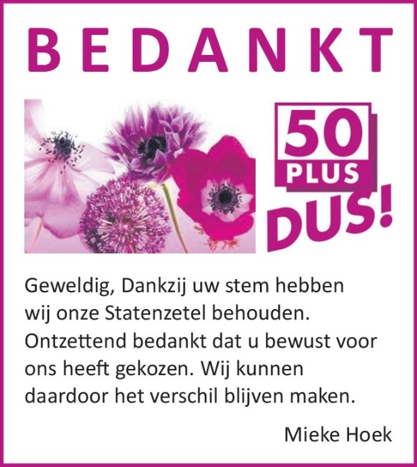 Bedankt 600